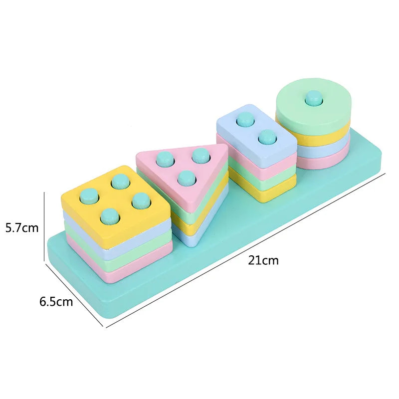 Montessori Wooden 3D Puzzle- Early Learning Toys for Toddlers