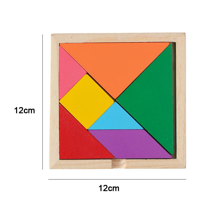 Montessori Wooden 3D Puzzle- Early Learning Toys for Toddlers