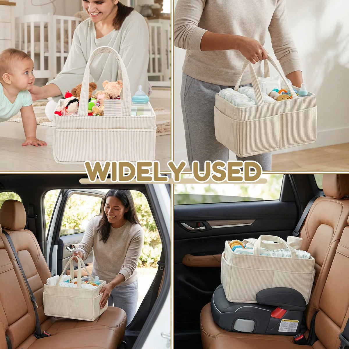 Portable Baby Diaper Caddy Organizer
