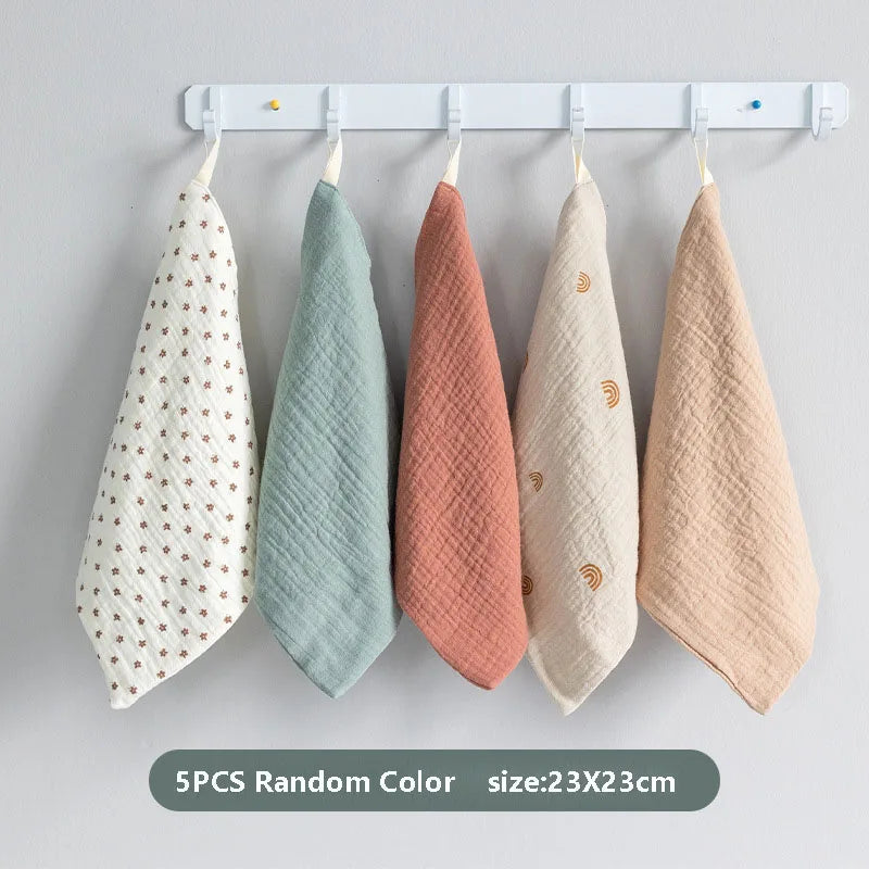 Newborn Baby Washcloth Towels-Soft Cotton Bath & Face Towels