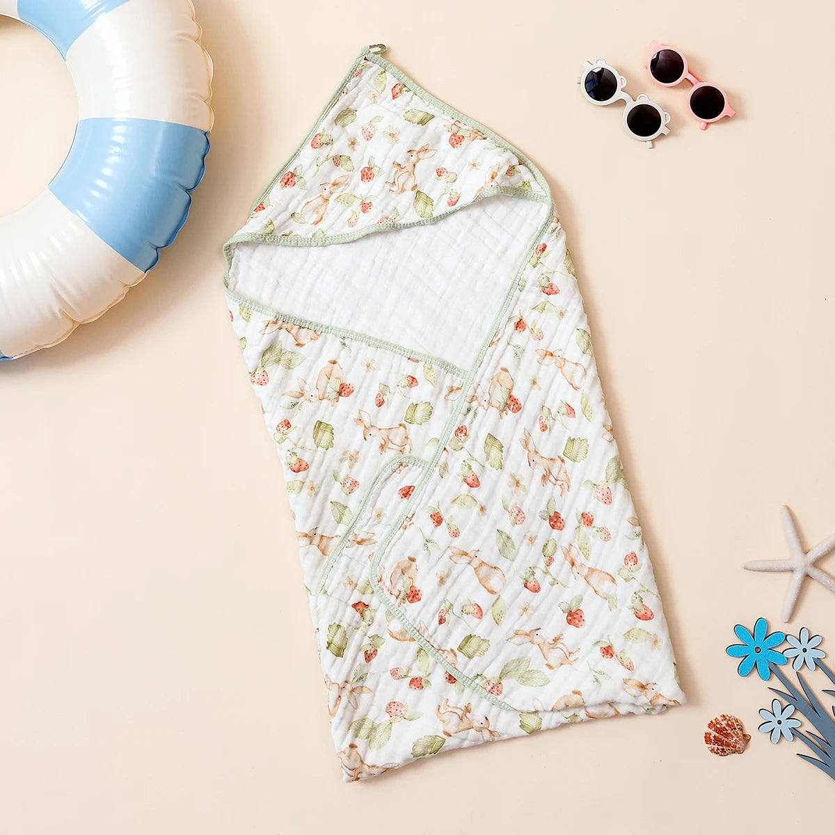 Soft 100% Cotton Hooded Baby Towel