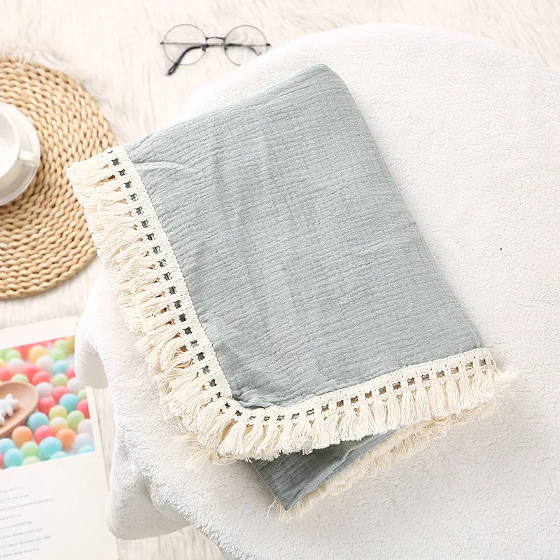 Cotton Muslin Baby Swaddle Blankets