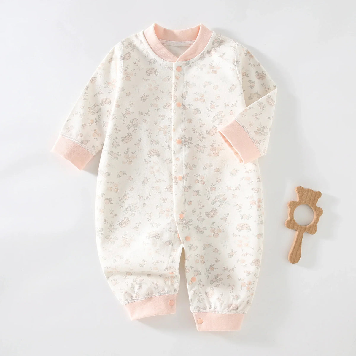 Soft Long Sleeve Romper for Newborns