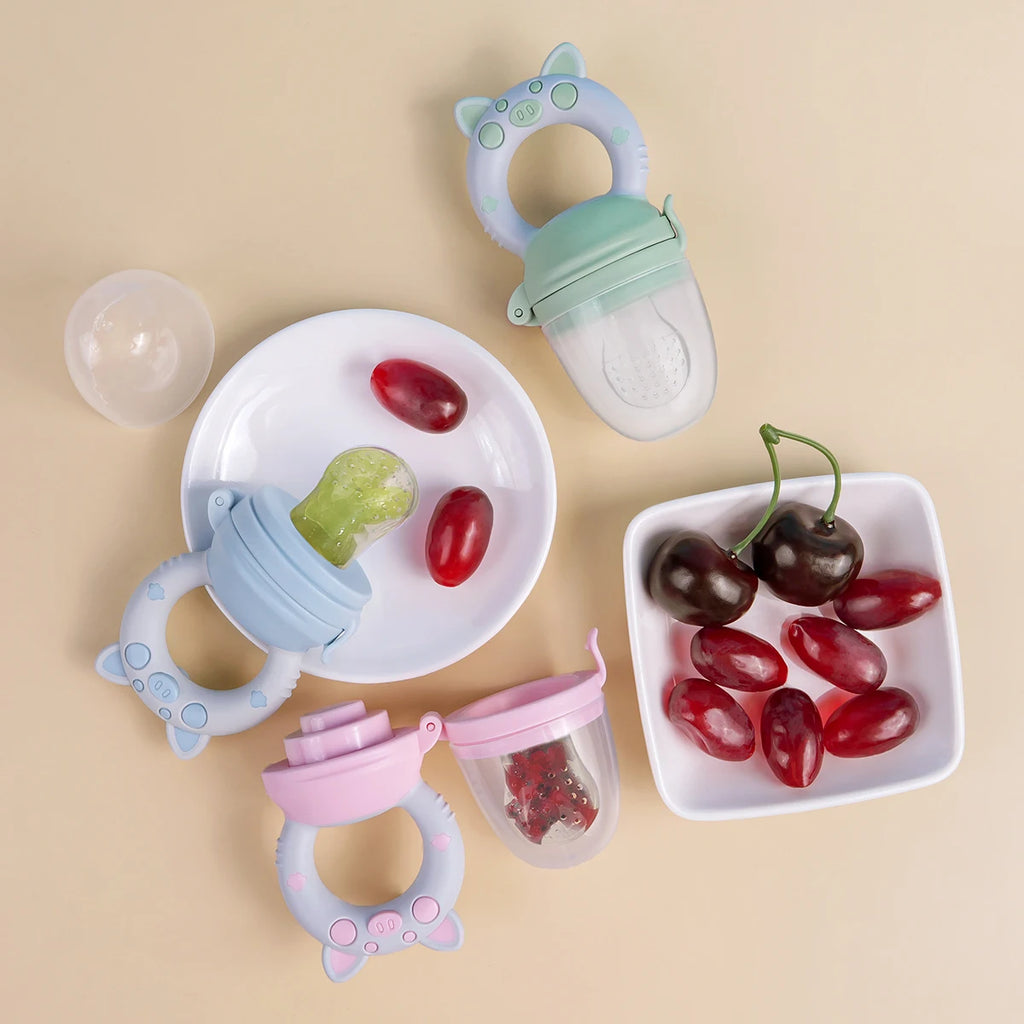 4-Piece Silicone Baby Fruit Feeder
