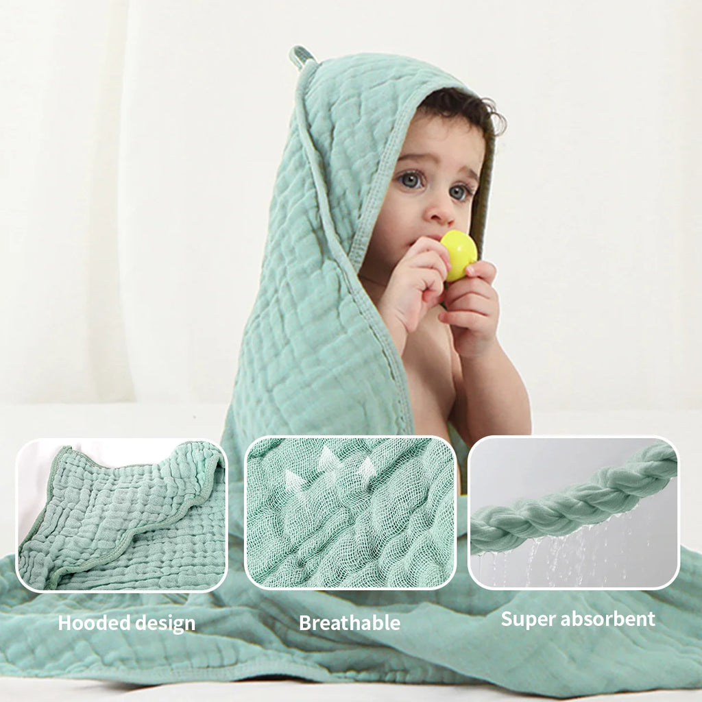 Soft 100% Cotton Hooded Baby Towel