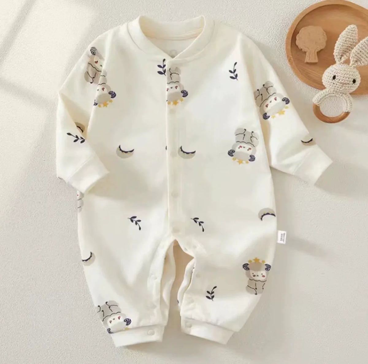 Soft Long Sleeve Romper for Newborns