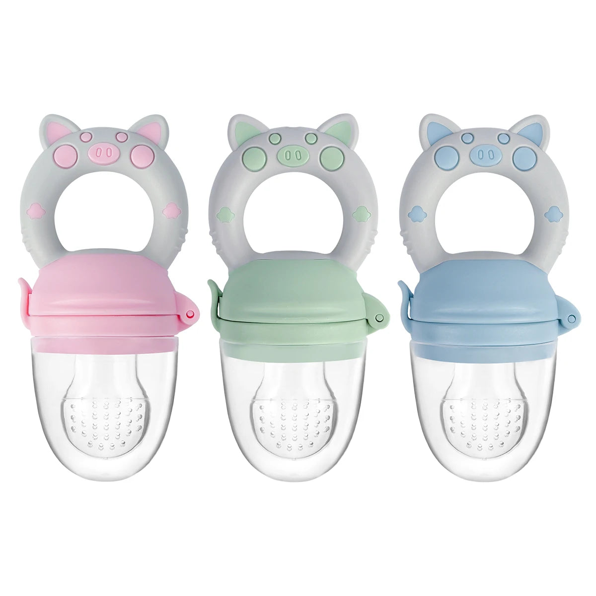 4-Piece Silicone Baby Fruit Feeder