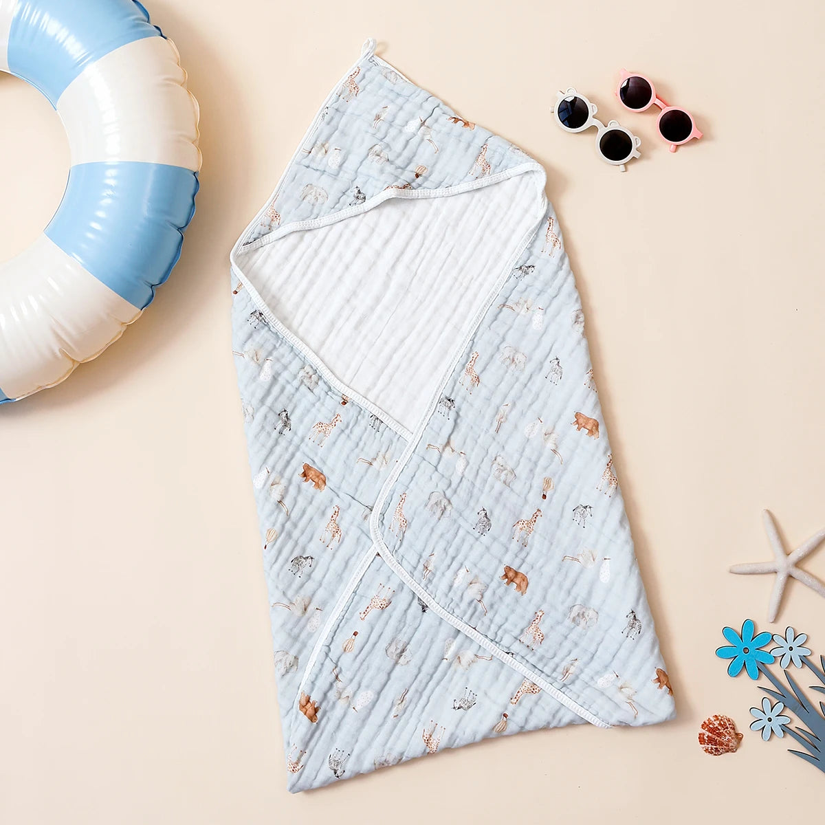 Soft 100% Cotton Hooded Baby Towel