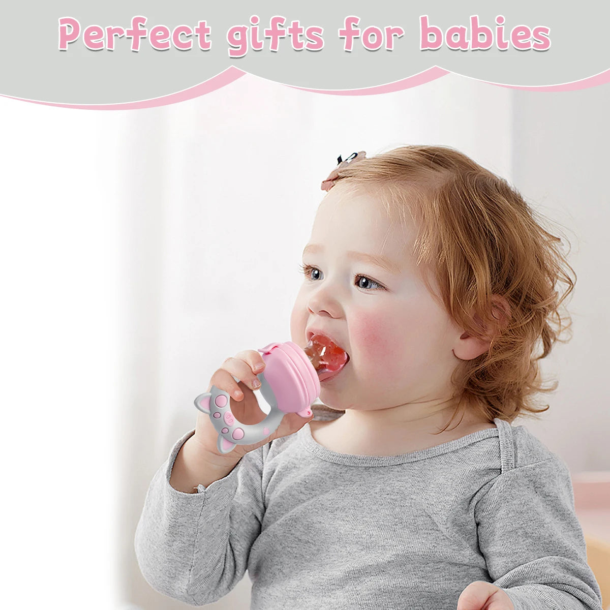 4-Piece Silicone Baby Fruit Feeder