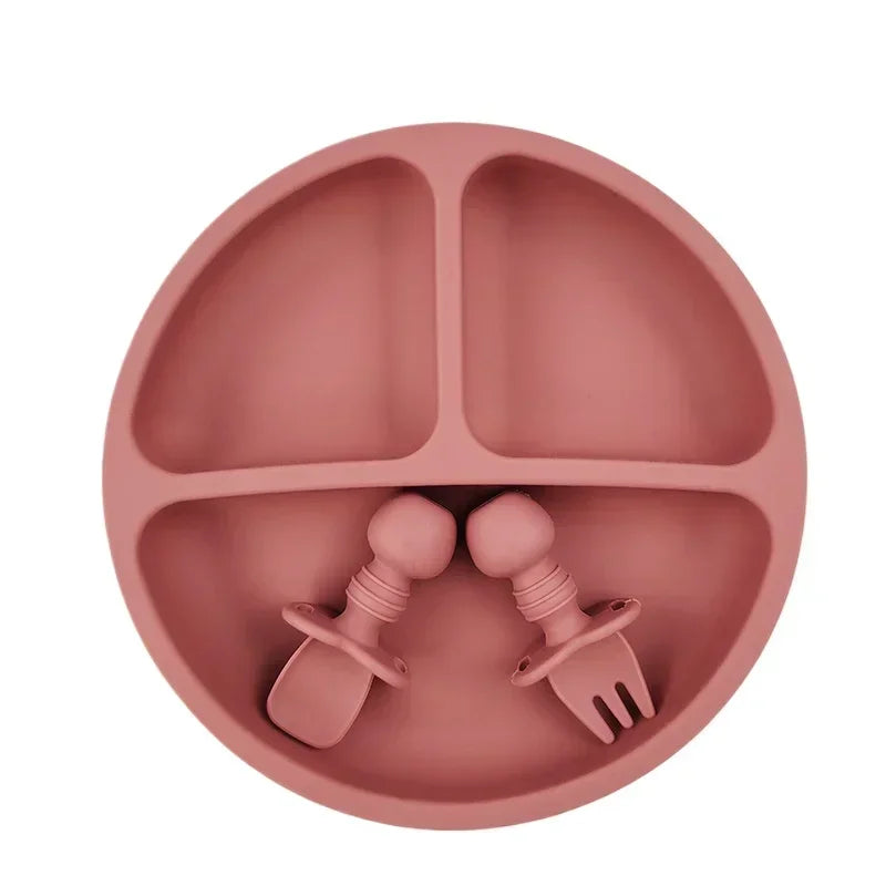 3-Piece BPA-Free Silicone Baby Feeding Set