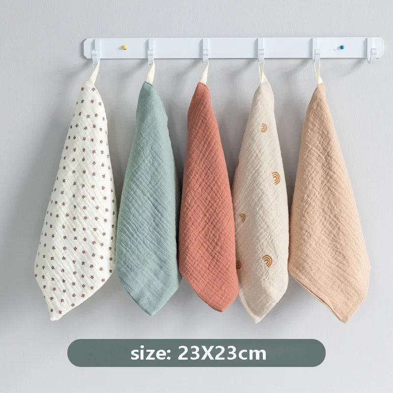 Newborn Baby Washcloth Towels-Soft Cotton Bath & Face Towels