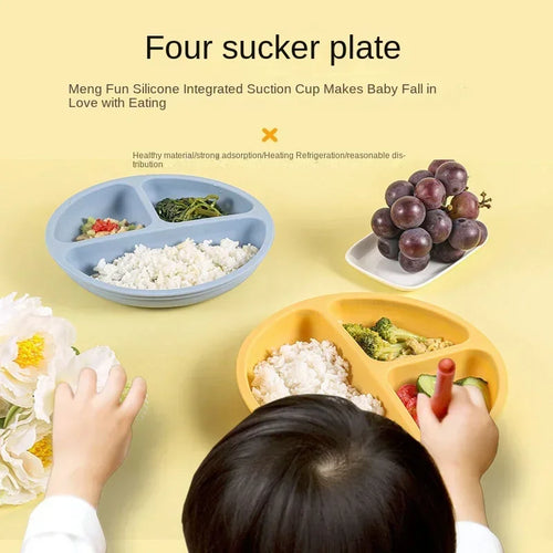 3-Piece BPA-Free Silicone Baby Feeding Set