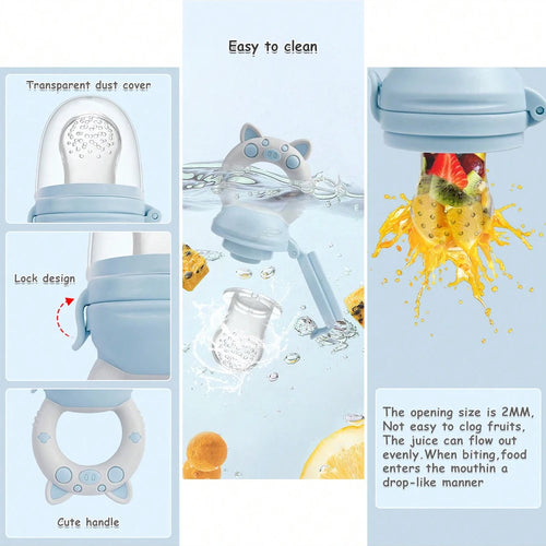 4-Piece Silicone Baby Fruit Feeder