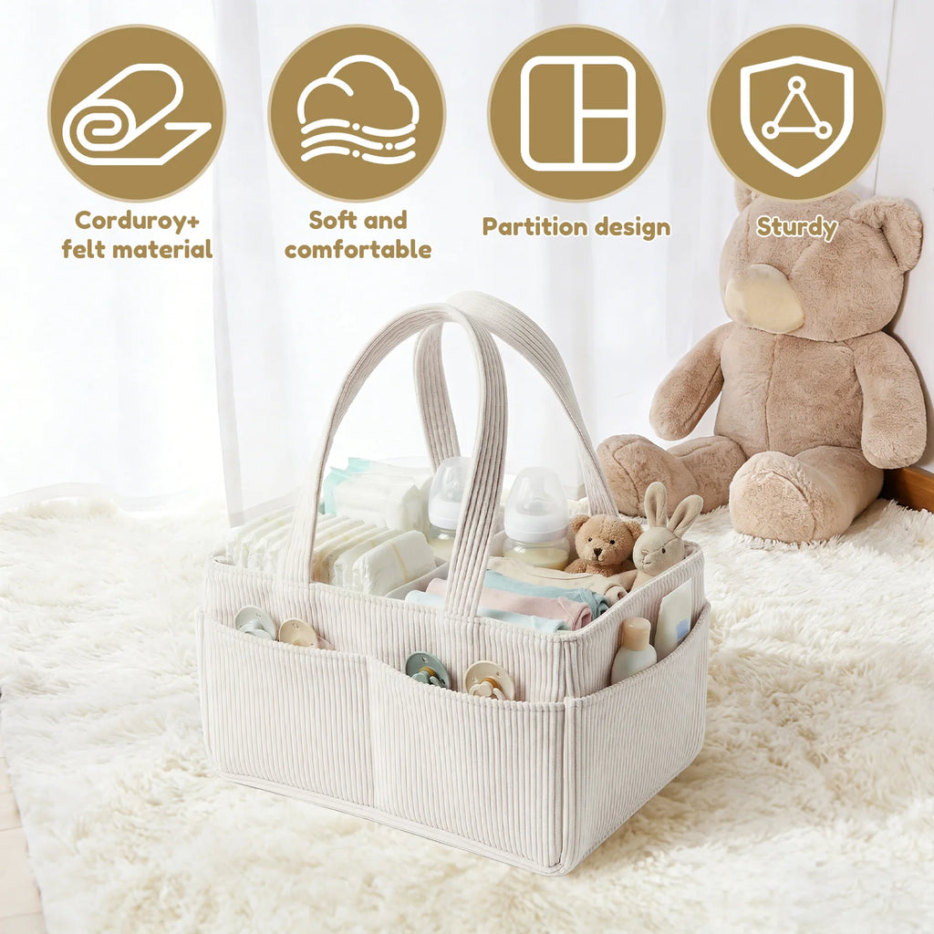 Portable Baby Diaper Caddy Organizer