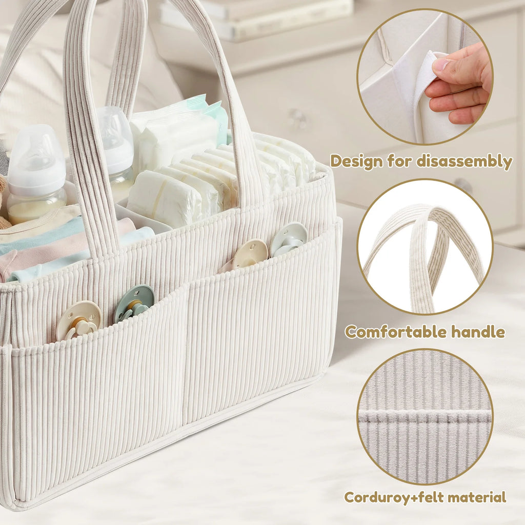 Portable Baby Diaper Caddy Organizer