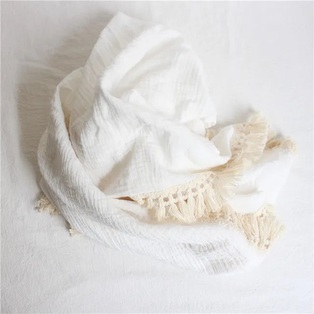 Cotton Muslin Baby Swaddle Blankets